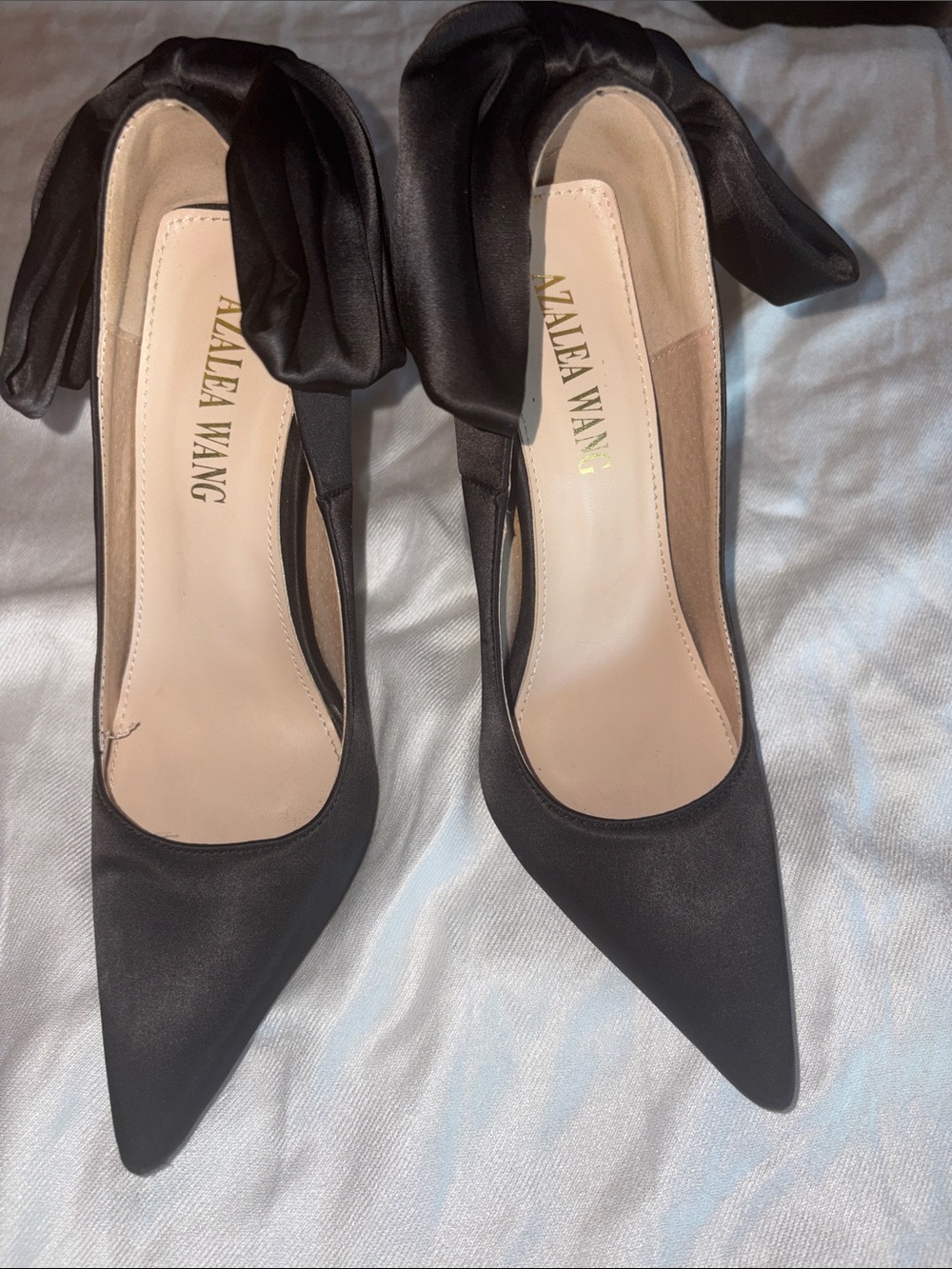 Azalea Wang Sleek Black Stiletto Heels